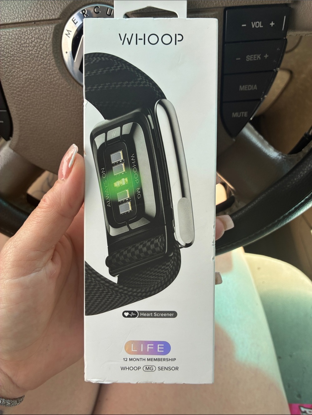 Black Fitness Sensor with 12-Month Membership